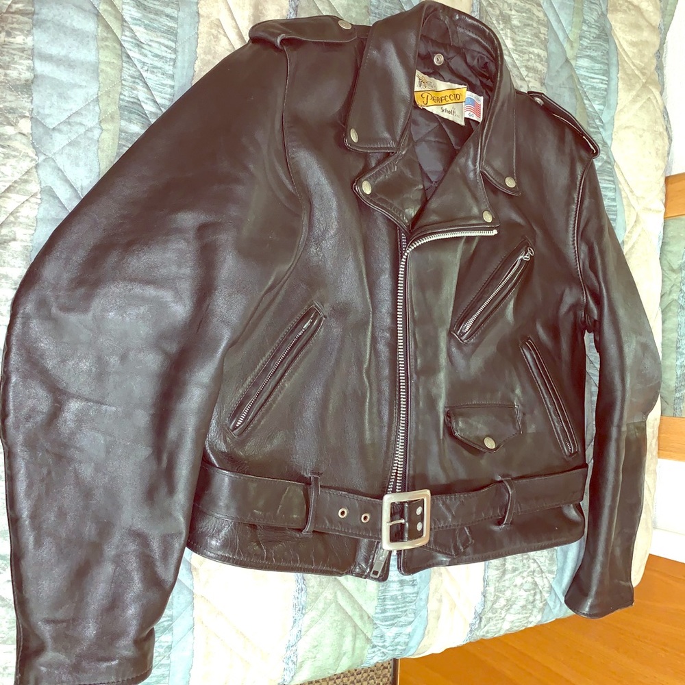 Men’s Schott Perfecto 44R Leather Biker Jacket